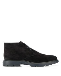 Hogan Lace Up Suede Ankle Boots