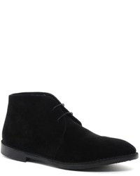 Frank Wright Suede Desert Boots Black
