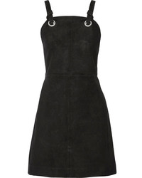 Rag & Bone Croft Suede Mini Dress Black