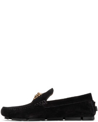 Versace Black La Medusa Loafers