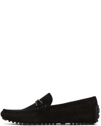 BOSS Black Suede Driver Moc Loafers