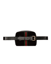 Gucci Black Suede Ophidia Belt Bag