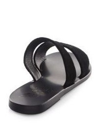 Ancient Greek Sandals Apteros Velvet Slides
