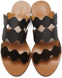 Chloé Black Lauren Slide Sandals