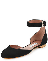 Tabitha Simmons Lina Suede Ankle Wrap Flat