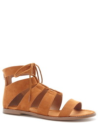 Forever 21 Faux Suede Lace Up Sandals