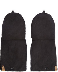 Mackage Black Shearling Lennon Gloves