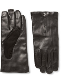 WANT Les Essentiels Mozart Cashmere Lined Leather And Suede Gloves