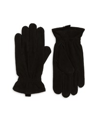 Polo Ralph Lauren Polo Deer Suede Gloves In Black At Nordstrom