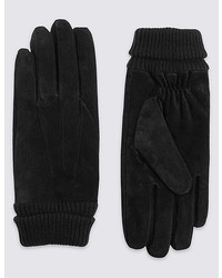 Marks and Spencer Suede Cuff Gloves With Thinsulatetm