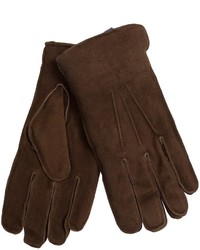 Grandoe Suede Gloves With Shearling Cuff Lining Fleece Lining