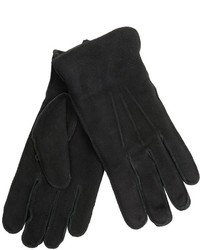 Grandoe Suede Gloves With Shearling Cuff Lining Fleece Lining