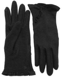 Lauren Ralph Lauren Suede Ruffled Gloves