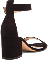 Gianvito Rossi Ankle Strap Suede Heels