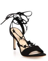 Loeffler Randall Arielle Star Suede Lace Up Sandals