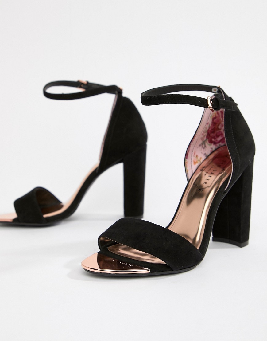 Ted Baker Black Suede Barely There 