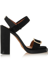 Givenchy Buckled Sandal In Black Suede