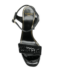 Lanvin Chain Trimmed Platform Sandals