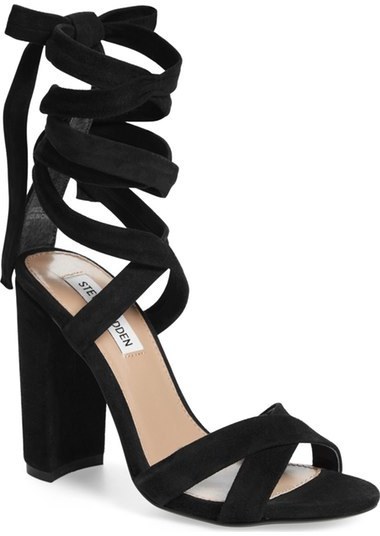 black heels that tie around ankle