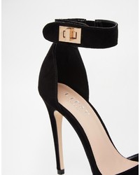 Lipsy Clara Black Barely There Heeled Sandals