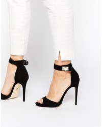 Lipsy Clara Black Barely There Heeled Sandals