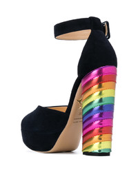Charlotte Olympia Eugenie Rainbow Heel Sandals