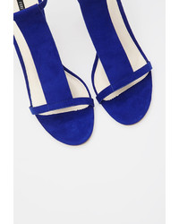 Forever 21 Faux Suede T Strap Sandals