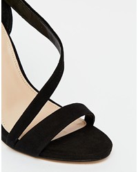 Carvela Gosh Black Strap Heeled Sandals