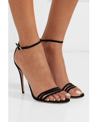 Gucci Ilse Crystal Embellished Suede Sandals