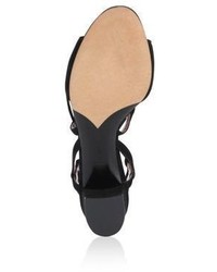 Tabitha Simmons Lori Lace Up Suede Block Heel Sandals