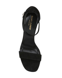 Saint Laurent 105mm Grace Suede Sandals