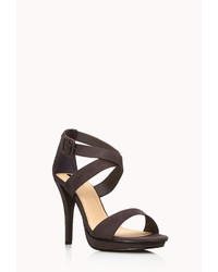 Forever 21 Strappy Faux Suede Sandals