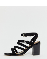 ASOS DESIGN Wide Fit Tycoon Heeled Sandals