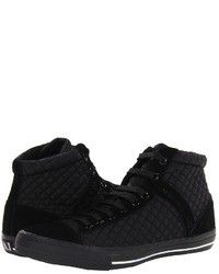 Armani Jeans Armani Jean Quilted High Top Sneaker Lace Up Caual Shoe