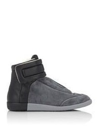 Maison Margiela Bi Color Future Ankle Strap Sneakers Black
