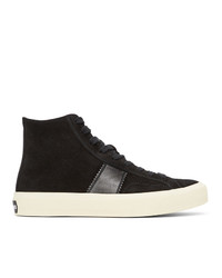 Tom Ford Black Cambridge High Top Sneakers