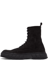 Viron Black Faux Suede 1982 High Top Sneakers