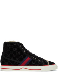 Gucci Black Tennis 1977 High Sneakers
