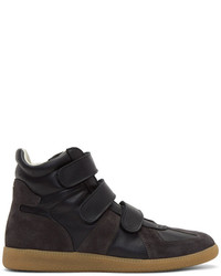 Maison Margiela Black Velcro Replica Sneakers