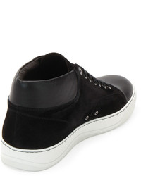 Lanvin Captoe High Top Sneaker Black