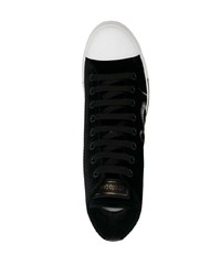 Roberto Cavalli Embroidered Motif Suede Sneakers