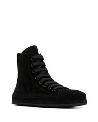 Ann Demeulemeester High Top Leather Sneakers