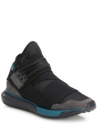 Y-3 High Top Sneakers With Elastic Straps