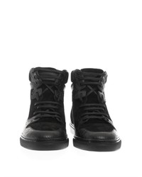 Balenciaga Leather And Suede High Top Trainers