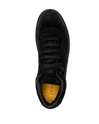 Doucal's Logo Debossed Suede Sneakers