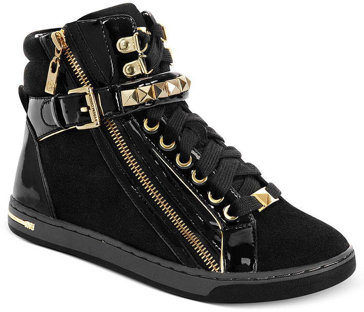 MICHAEL Michael Kors Michl Michl Kors Glam Studded High Top Sneakers ...