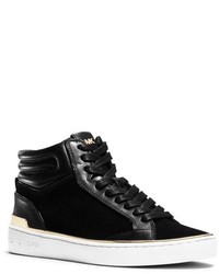 Michael Kors Michl Kors Kyle Leather And Suede High Top Sneaker