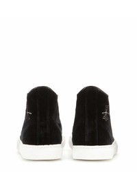 Charlotte Olympia Purrrfect Velvet High Top Sneakers
