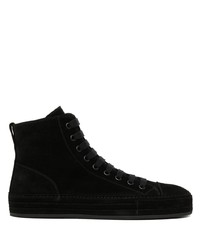 Ann Demeulemeester Raven Panelled Suede Sneakers