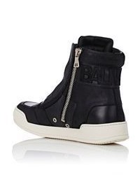 Balmain Side Zip Sneakers Black